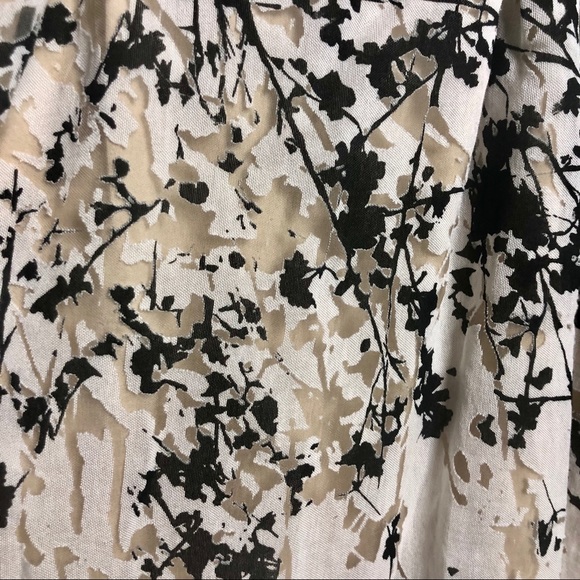 Cream and Black Floral Overlay Spring Summer Dress - Picture 3 of 7